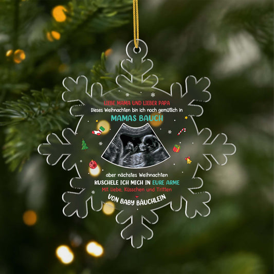 5694OGE1 mein erstes weihnachten_ personalisierter weihnachtsschmuck_ acryl mit foto fur werdende mama papa_ 5694OKUTA