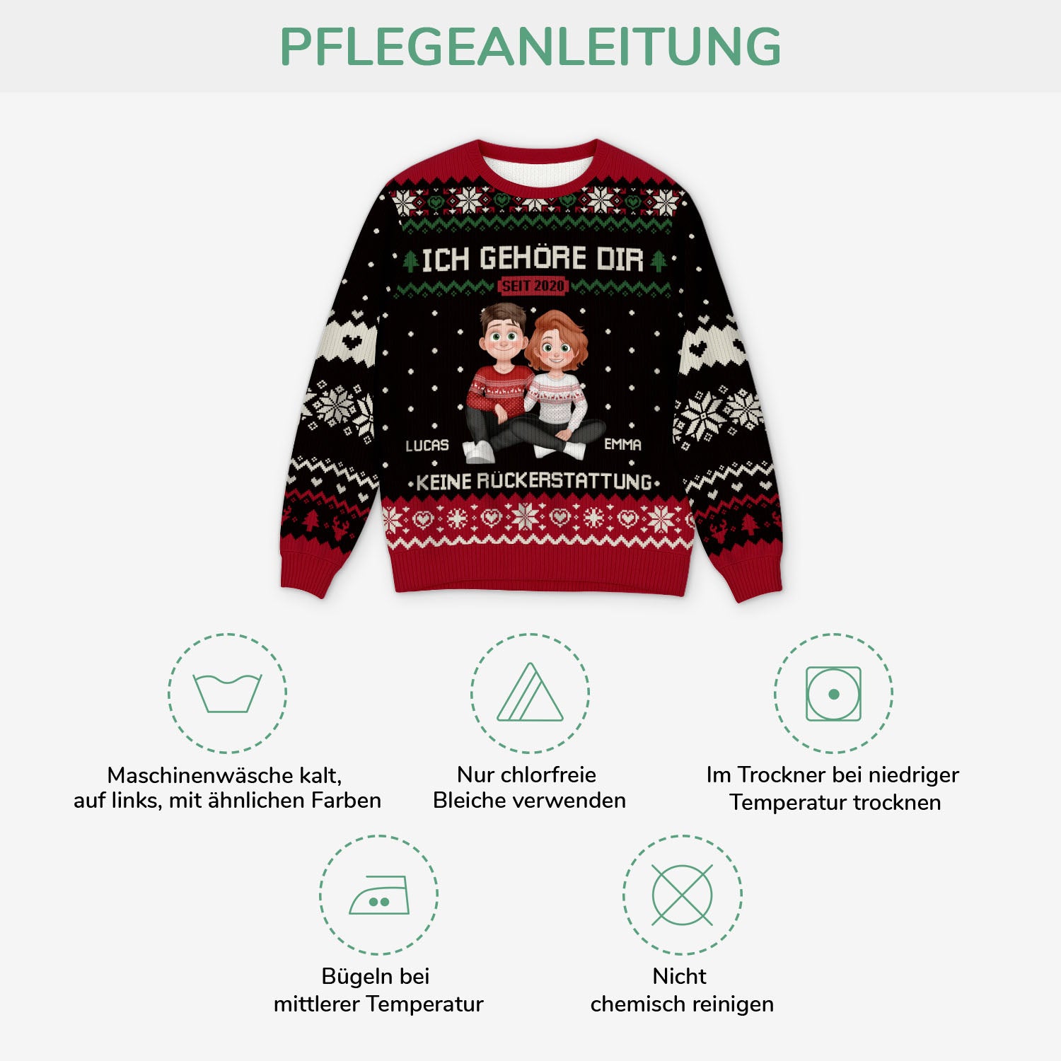 5701WGE4 ich gehore dir keine ruckerstattung personalisierter weihnachtspullover_ mit foto 5701W3ZQG