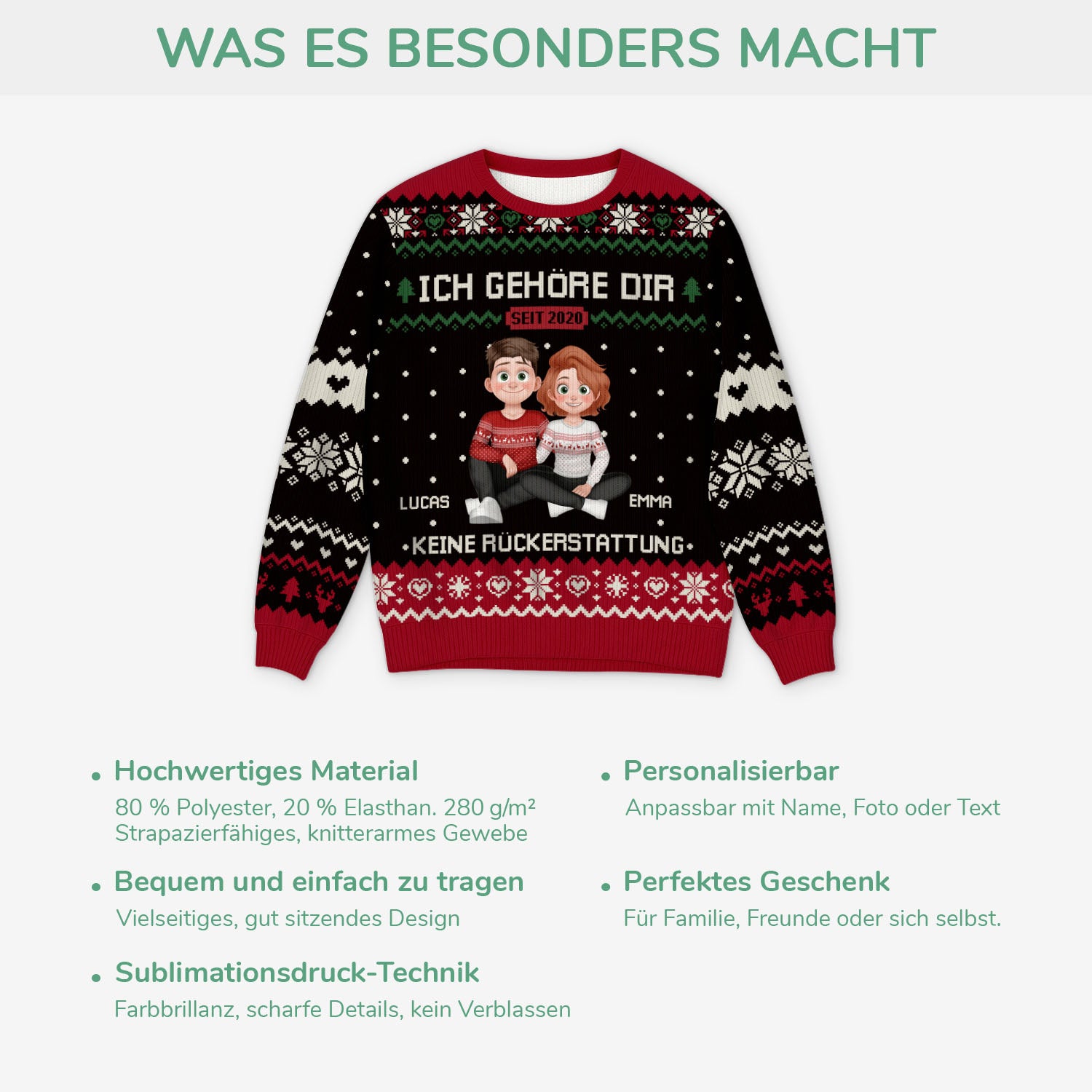 5701WGE5 ich gehore dir keine ruckerstattung personalisierter weihnachtspullover_ mit foto 5701W3ZQG