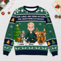 5706WGE2 eine unzertrennliche bindung zwischen mensch hund weihnachtspullover hund personalisiert_ 5706W