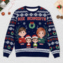 5710WGE3 papa mama und kinder weihnachtspullover familie personalisiert 5710WTVTI
