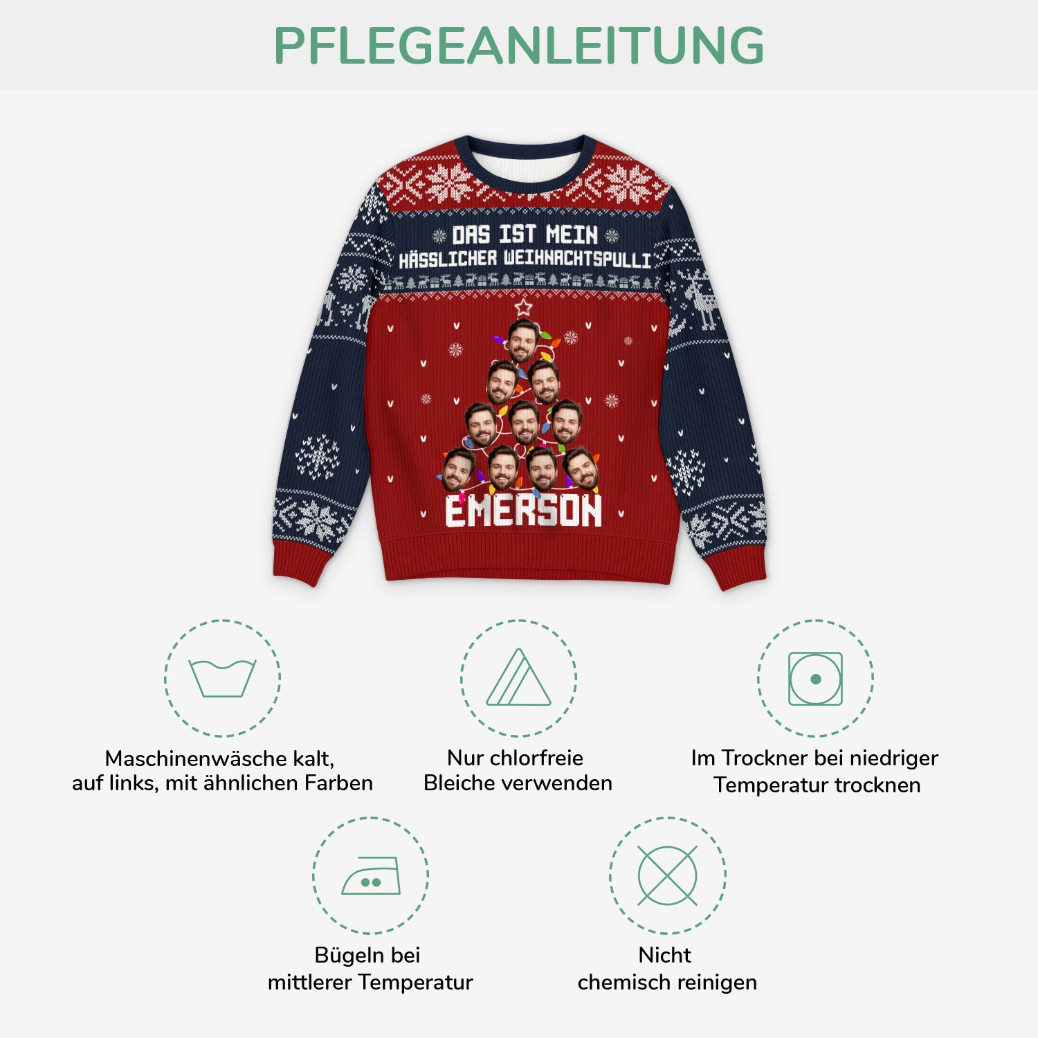 5712WGE4 das ist mein hasslicher weihnachtspulli personalisierter weihnachtspullover_ mit gesicht 5712W6VZA