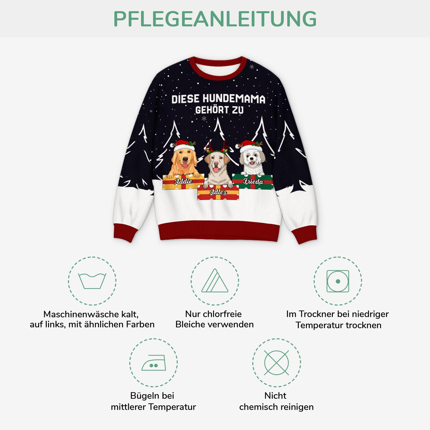 5716WGE4 diese hundemama dieser hundepapa gehort zu weihnachtspullover hund personalisiert_ 5716W6LCC