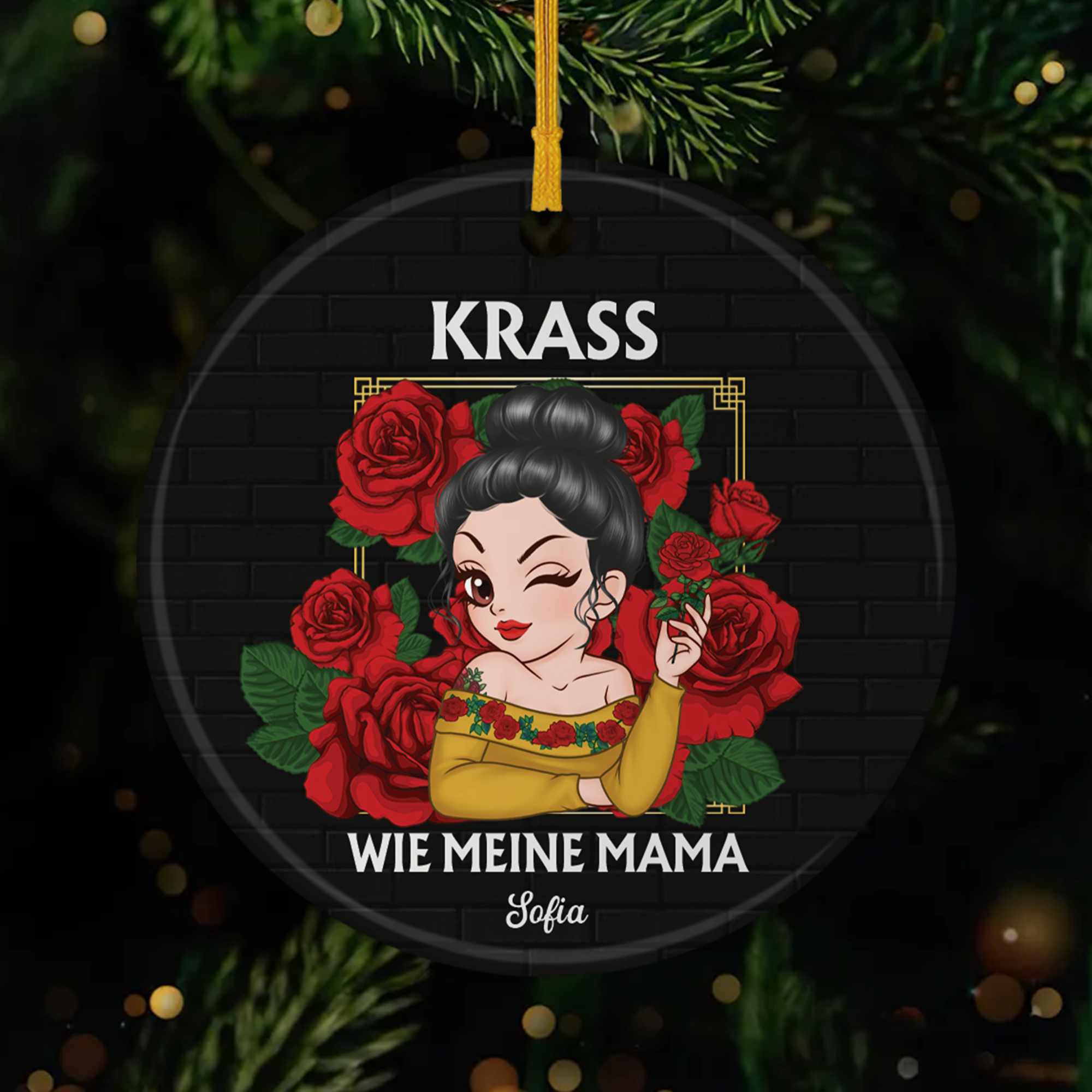 5725OGE1 krass wie meine mama personalisierte keramik ornamente frauen 5725O8ZAA