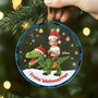 5736OGE2 frohe weihnachten acryl weihnachtsschmuck personalisiert_ kinder mit gesicht dinosaurier 5736OKV5K