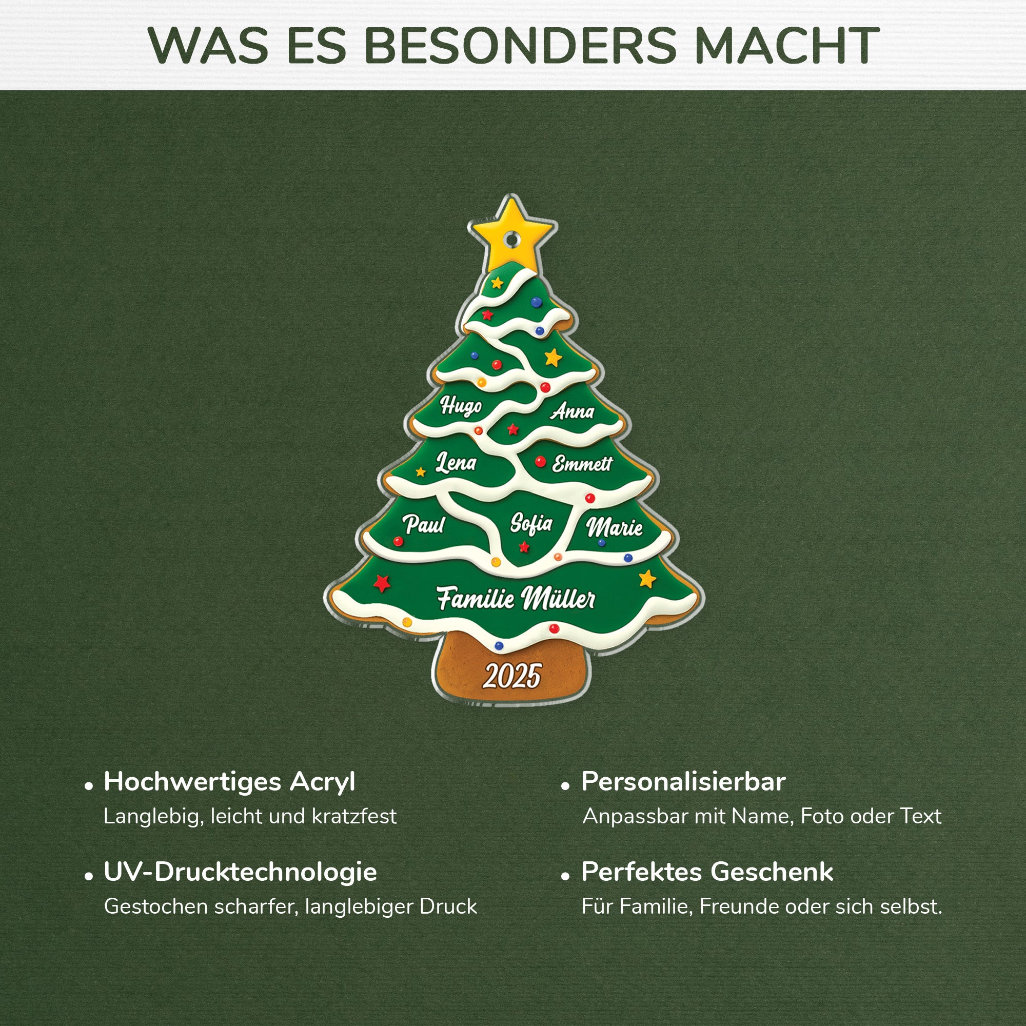 5741OGE4 weihnachtsbaum mit namen personalisierter weihnachtsschmuck_ acryl familie 5741OTTMI