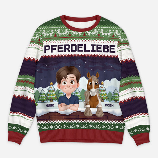 5742WGE1 pferdeliebe personalisiert_er weihnachtspullover pferd 5742W3FZU