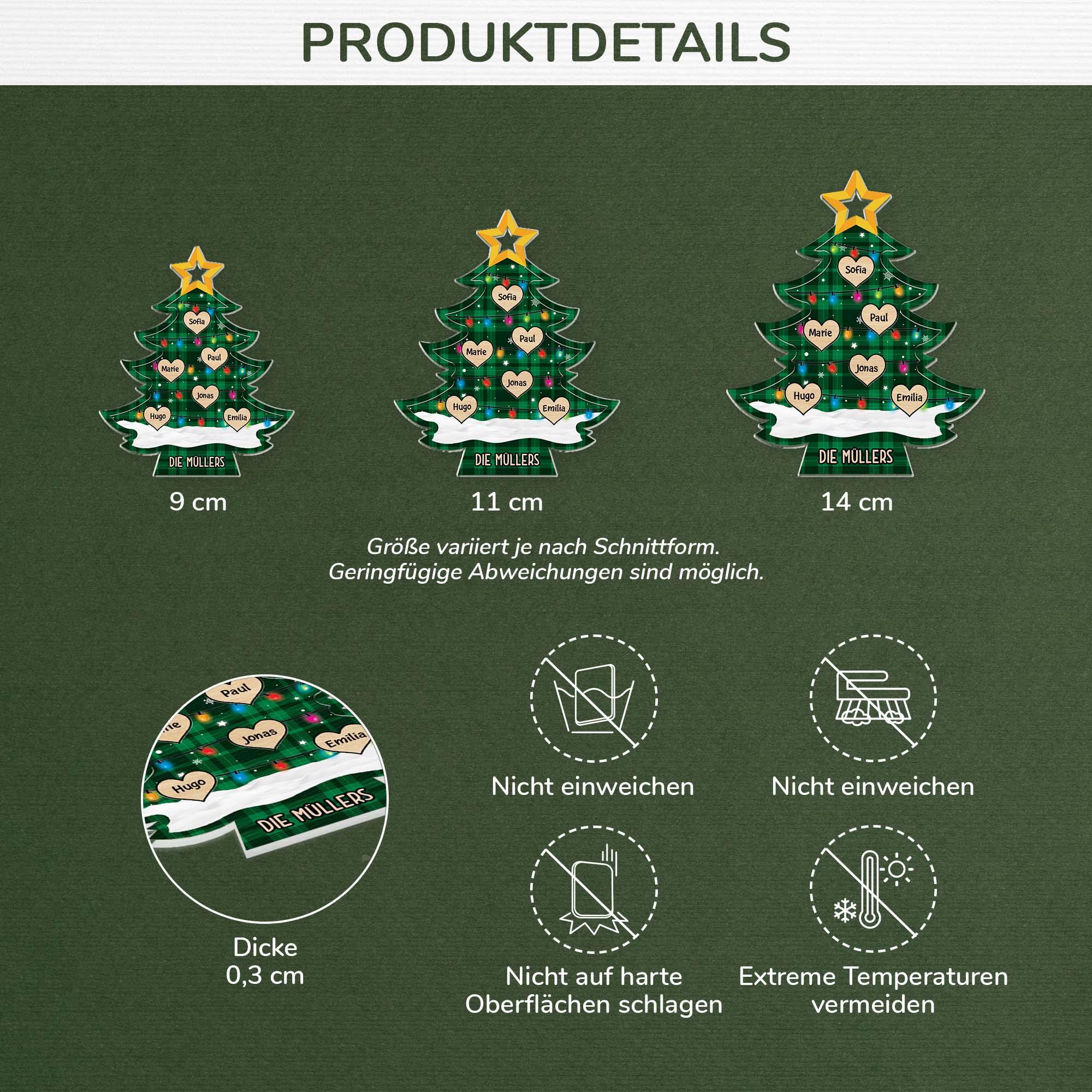 5745OGE3 tannenbaum mit namen personalisierter weihnachtsschmuck_ acryl familie 5745O6VMI