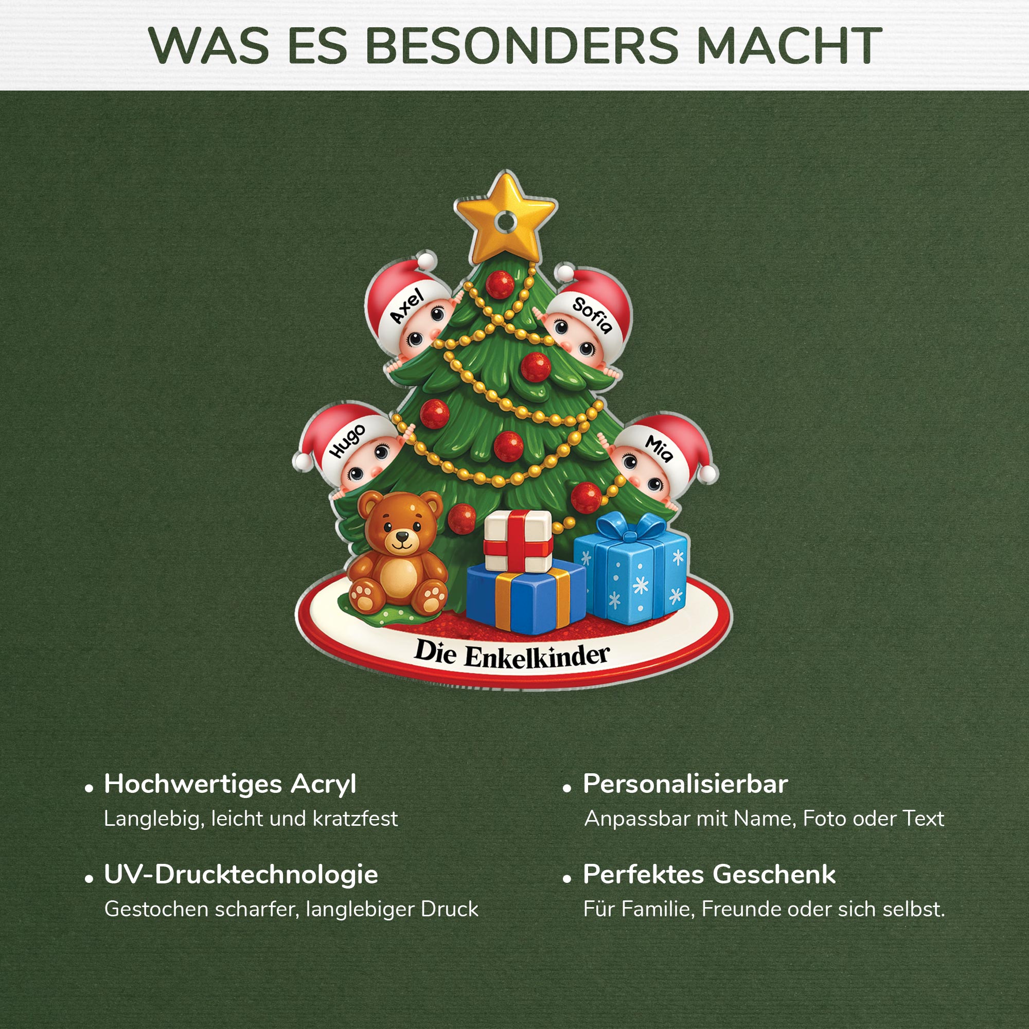 5746OGE4 weihnachtsbaum mit enkelkindern personalisierter weihnachtsschmuck_ acryl oma opa 5746O6QAA