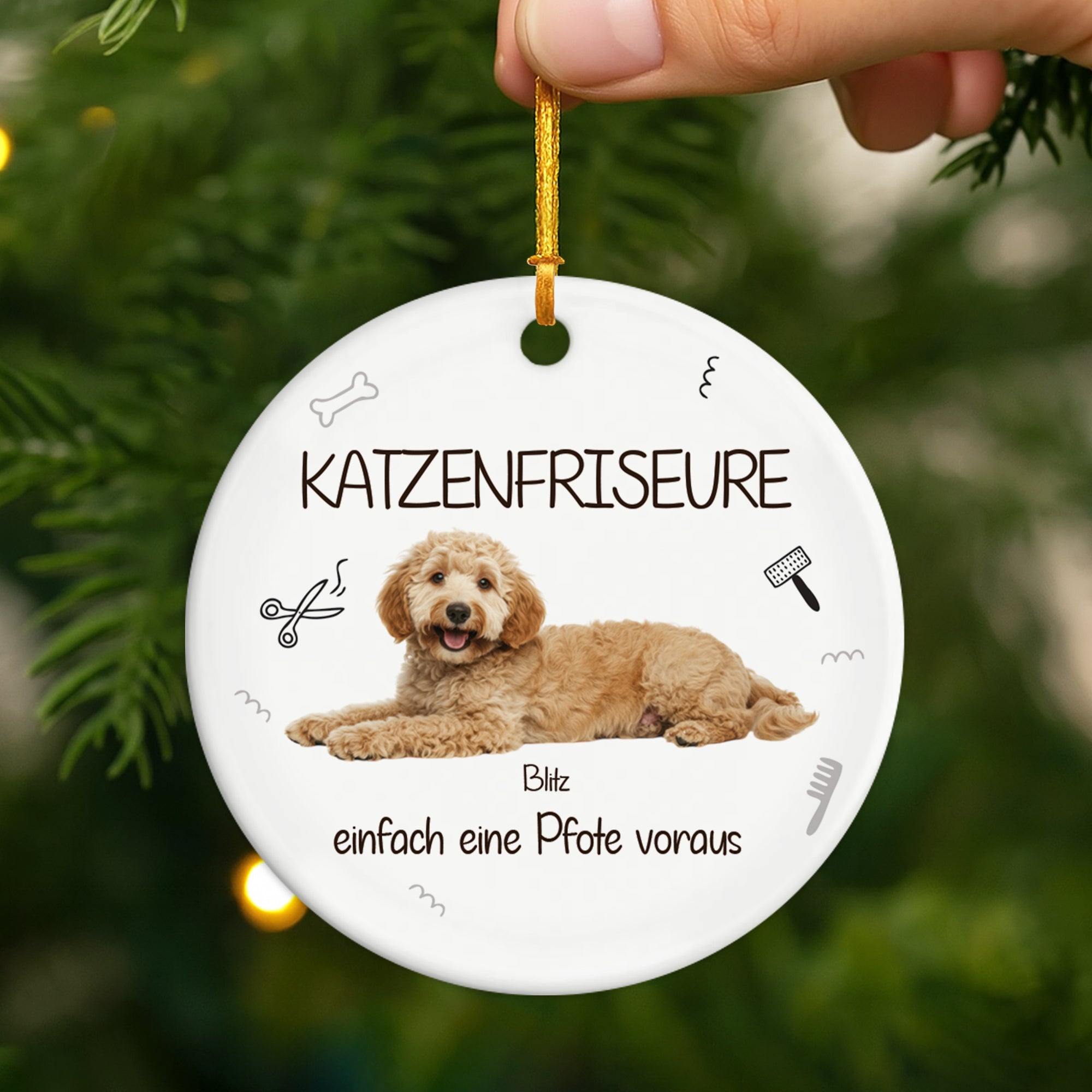 5756OGE2 hundefrisore einfach eine schnauze voraus keramik weihnachtsschmuck personalisiert_ hunde 5756O6VQC