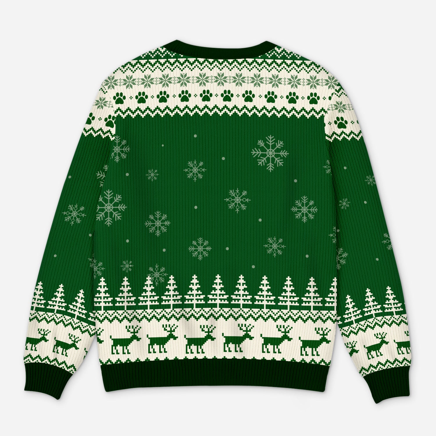 5763WGE3 eine unzertrennliche bindung zwischen mensch hund pfoten weihnachtspullover hund personalisiert_ 5763W8VTC