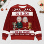 5766WGE2 du ich und die katzen weihnachtspullover katze personalisiert_ paar cartoon 5766WKLZD