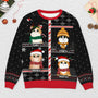 5772WGE2 bilderrahmen katzen weihnachtspullover katze personalisiert_ 5772WKYAD