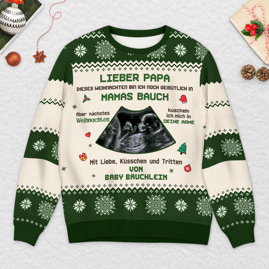 5773WGE2 mein erstes weihnachten_ personalisierter weihnachtspullover mit foto fur werdende mama papa_ 5773WKVZA