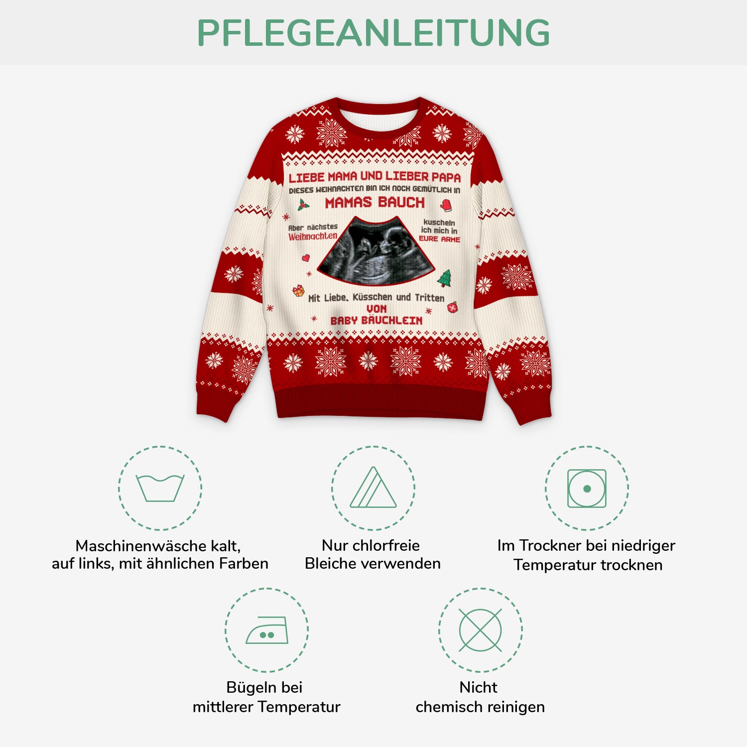 5773WGE4 mein erstes weihnachten_ personalisierter weihnachtspullover mit foto fur werdende mama papa_ 5773WKVZA
