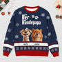 5782WGE2 der hundepapa weihnachtspullover hund personalisiert_ 5782WKFCC