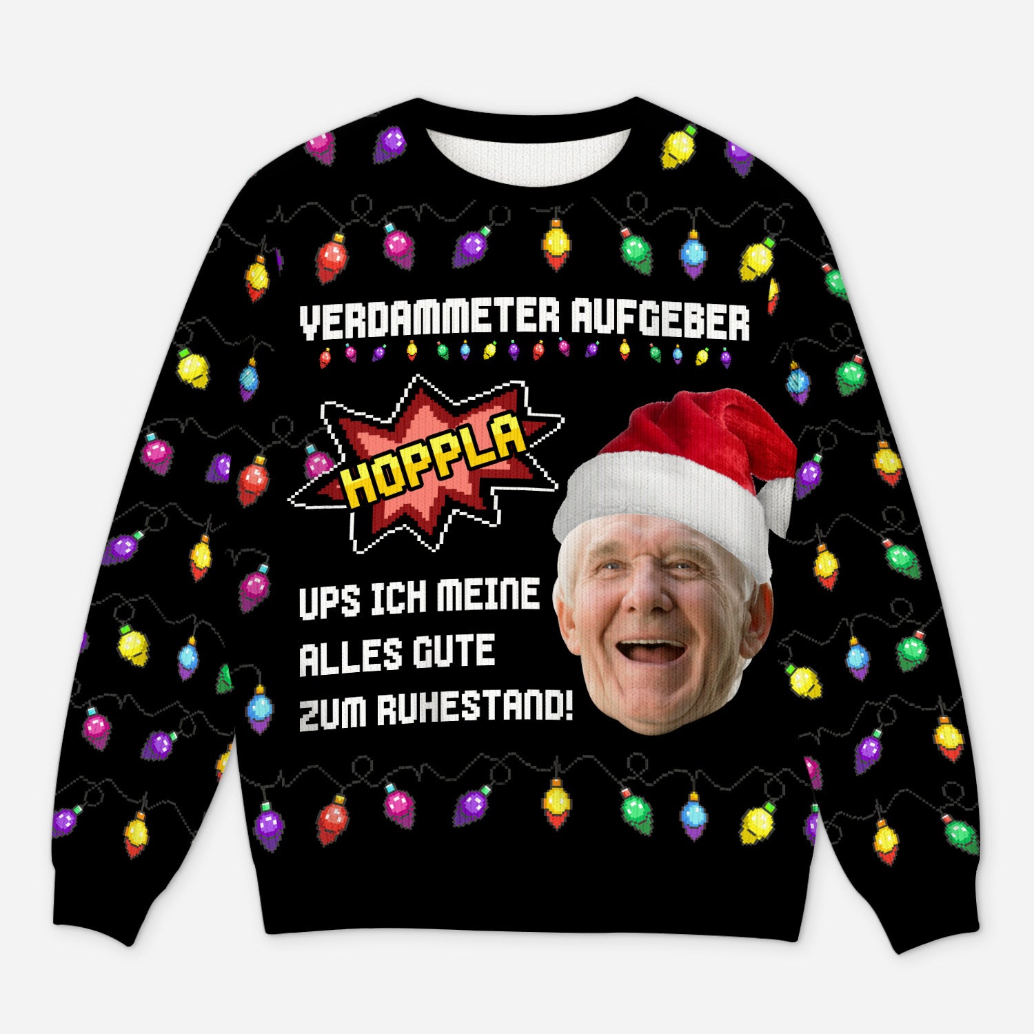 5789WGE1 schone ruhestand lustige weihnachtspullover_ personalisiert rente 5789WTTMA