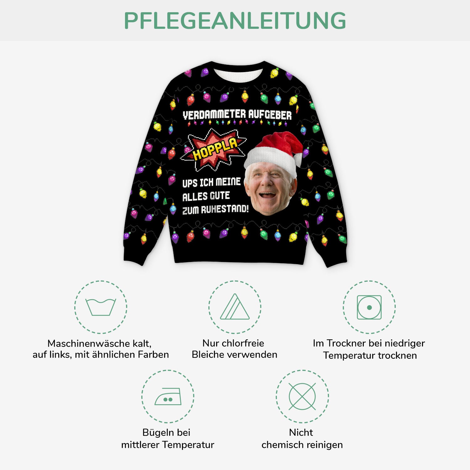 5789WGE4 schone ruhestand lustige weihnachtspullover_ personalisiert rente 5789WTTMA