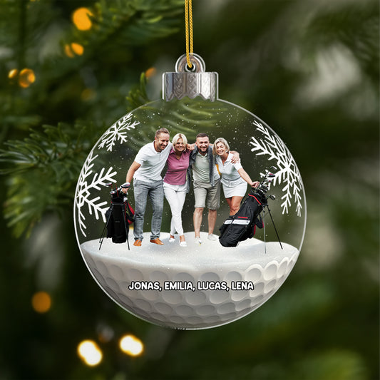 5800OGE1 golfer mit foto personalisierter weihnachtsschmuck_ acryl frauen manner 5800OKZCB