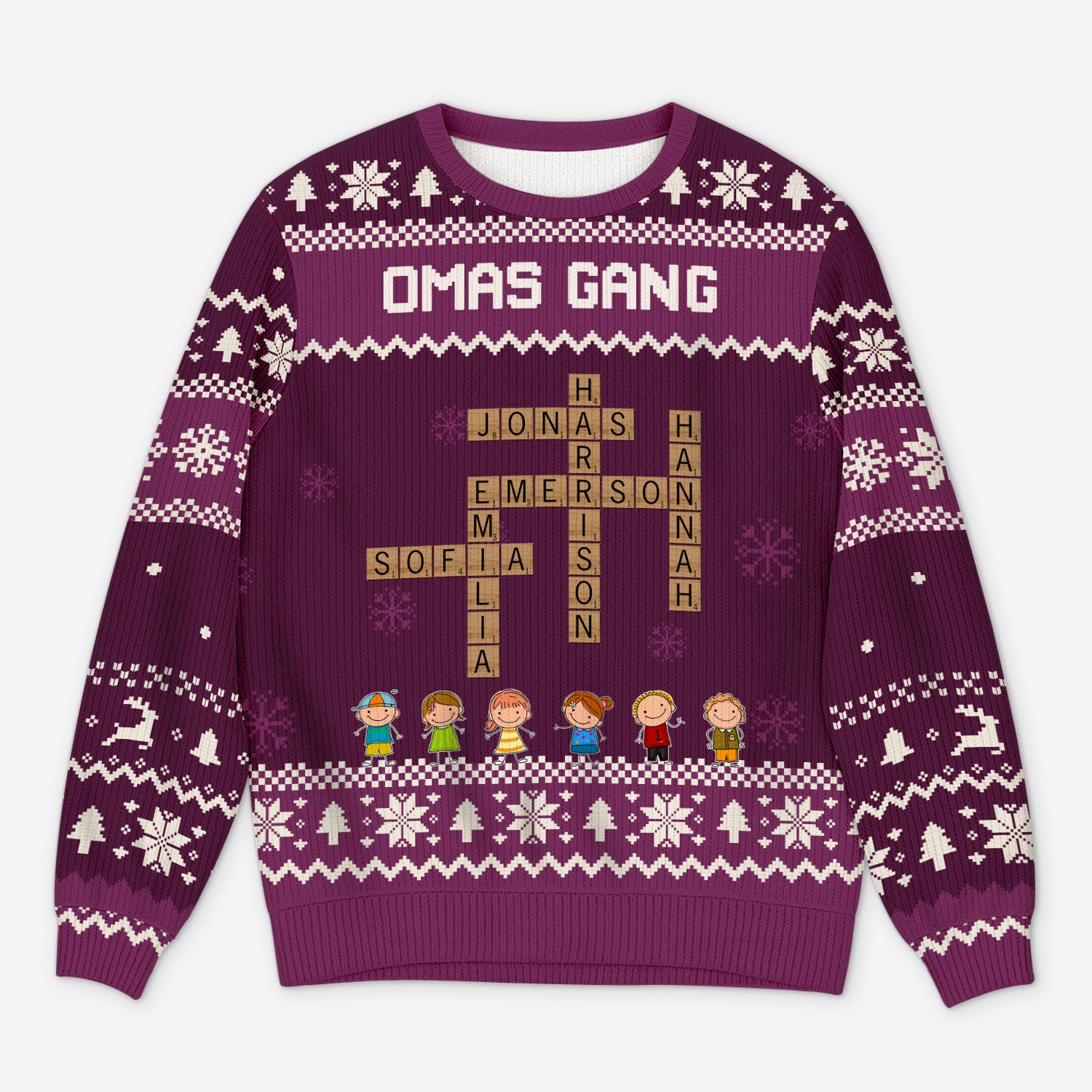 5823WGE1 opas omas gang personalisierter kreuzwortratsel weihnachtspulli 5823W3LQA_1