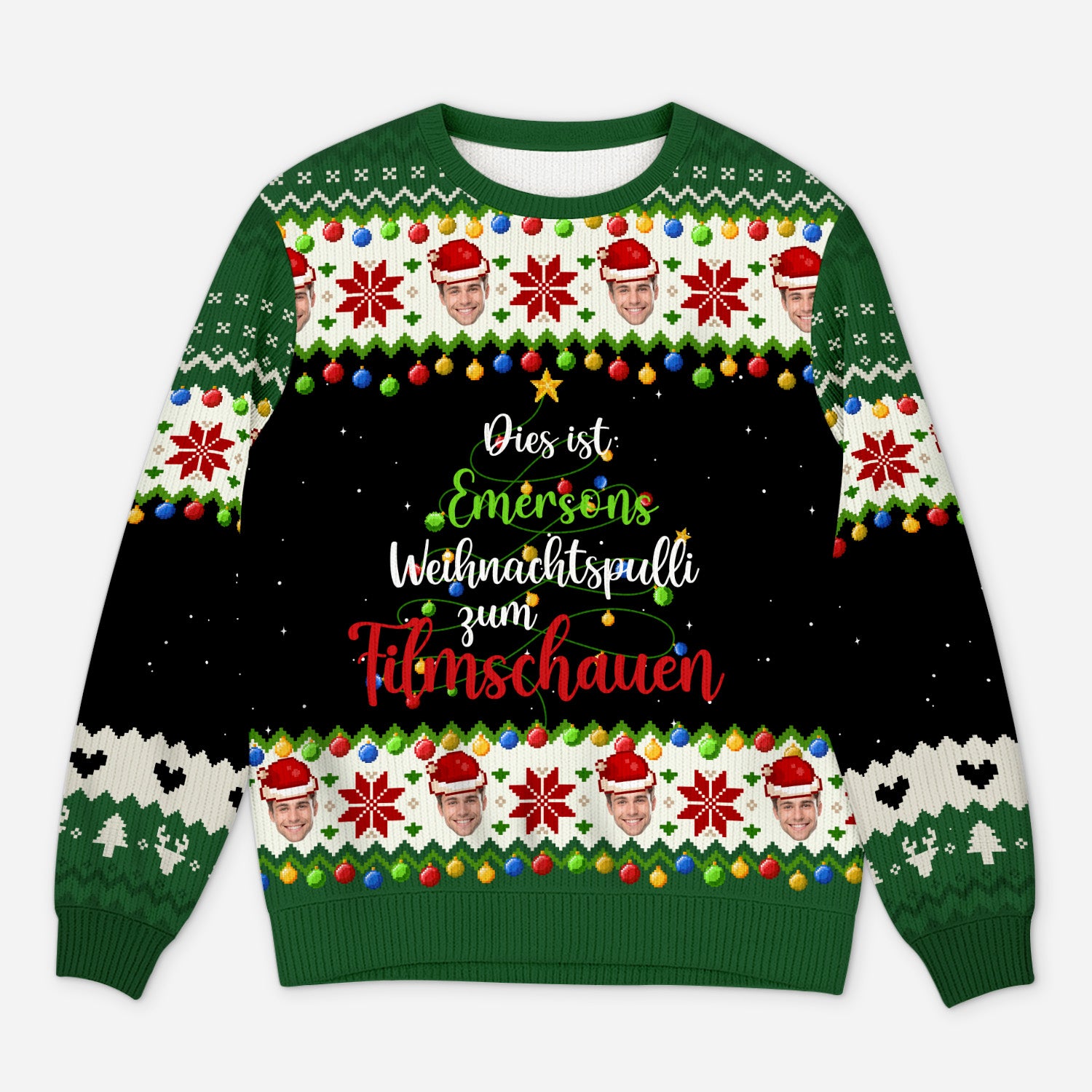 5831WGE1 weihnachtspulli zum filmschauen personalisierter weihnachtspullover damen und herren 5831W6VQA