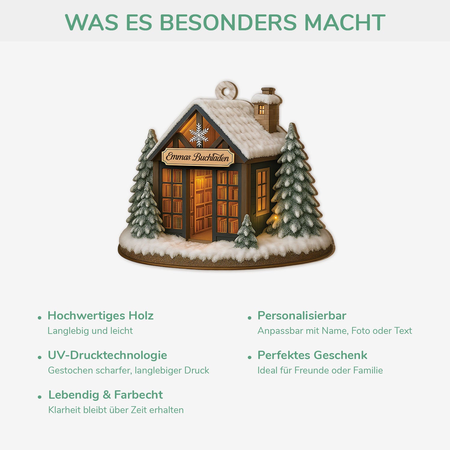 5833OGE4 buchladen personalisierte 1 schicht holz ornamente leseratten 5833OKMQA