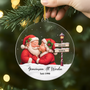 5836OGE2 gemeinsam alt werden seit weihnachtsmann frau personalisierter weihnachtsschmuck acryl paar 5836OTT5G