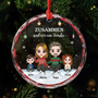 5842OGE1 gemeinsam sind wir eine familie personalisierter weihnachtsschmuck_ glas familie 5842OKZ8I