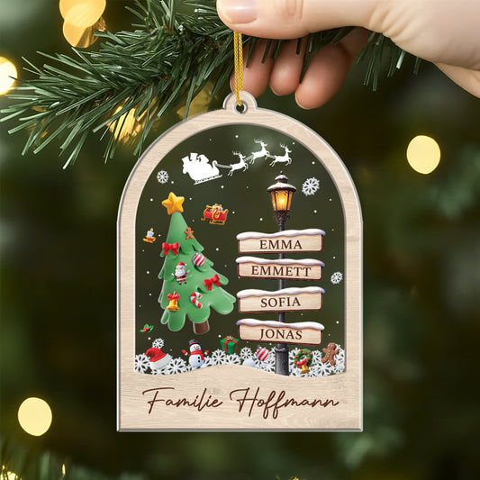 5843OGE2 die familie strassenschilder personalisierter weihnachtsschmuck_ acryl familie 5843O8TNI