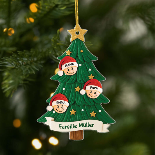 5848OGE1 3d druck effekt fur immer familie personalisierter weihnachtsschmuck acryl 5848OKMTI