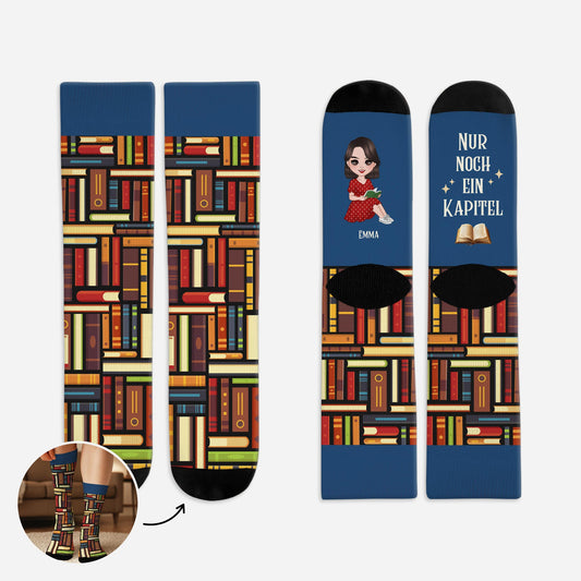 5849JGE1 nur noch ein kapitel socken personalisieren text_ leseratten_ frauen 5849J8VAA