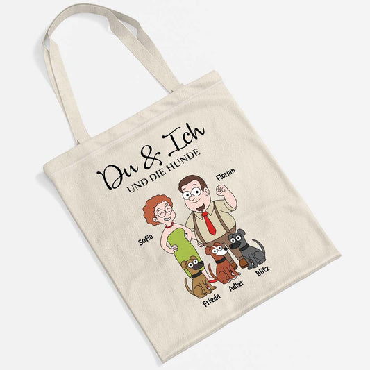 5854BGE2 du ich und der hund personalisierte tragetaschen paare 5854BKQ7C_25099b14 141f 4c48 bf76 7e6f77eac32a