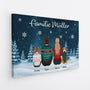 5864CGE2 die familie weihnachten personalisierte leinwand familie_ 5864C3YTI