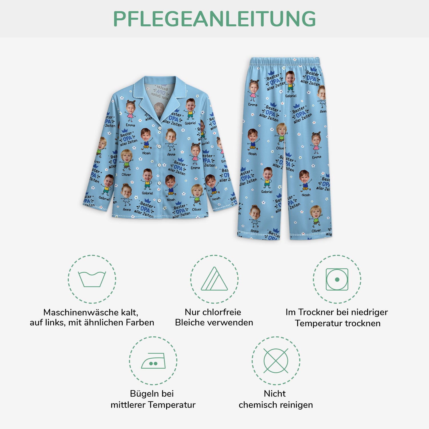 5898VGE4 bester opa aller zeiten personalisierte pyjama oma opa mit gesicht 5898V8YMB