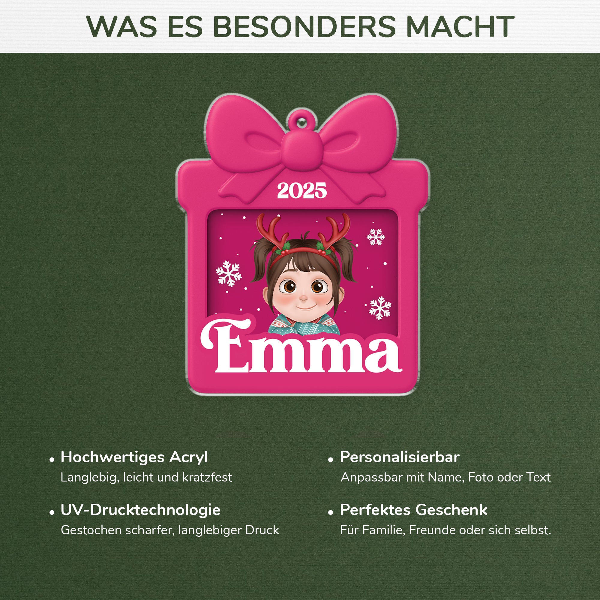 5903OGE4 alphabet name personalisierter weihnachtsschmuck acryl kinder 5903OKVZK