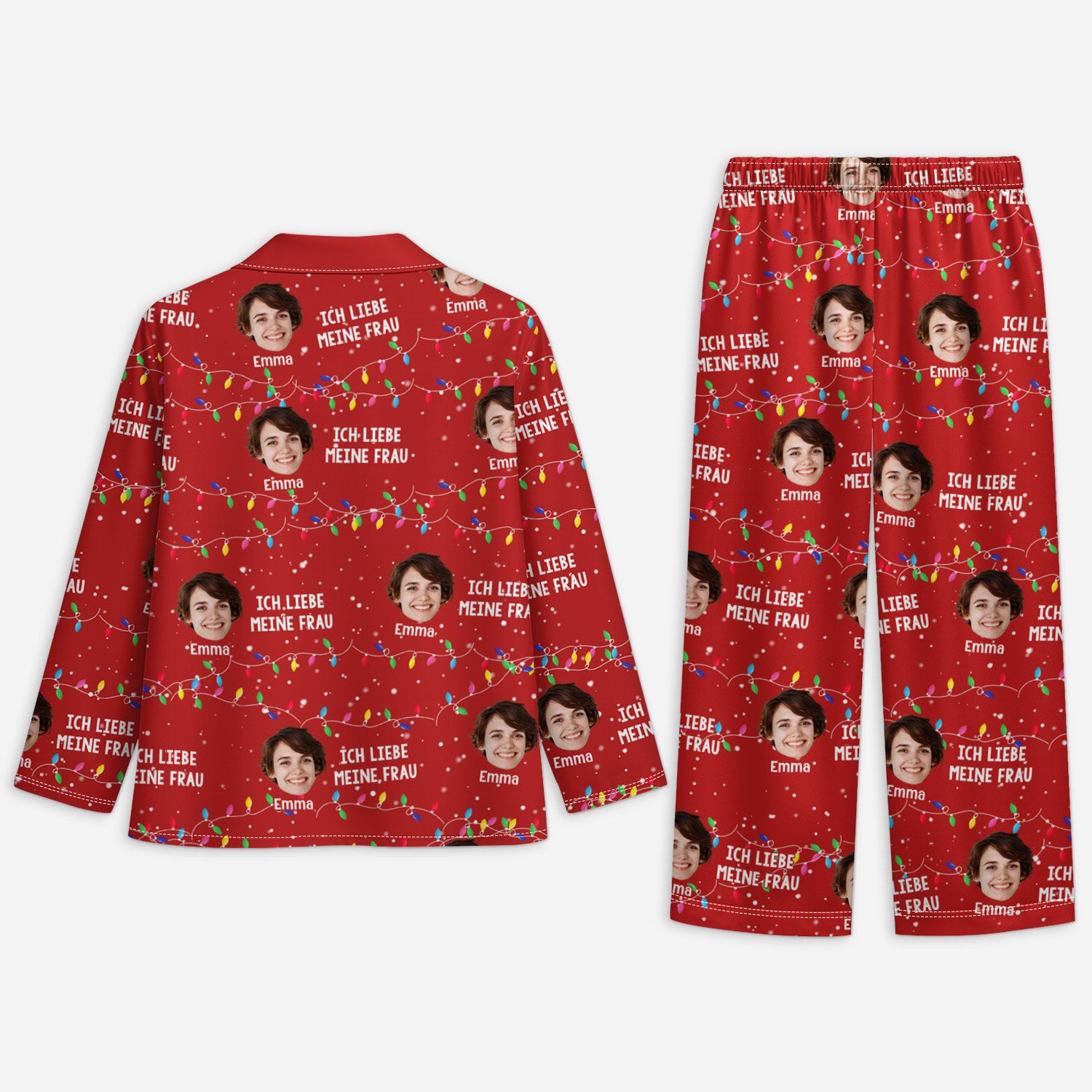 5905VGE2 ich liebe meinen mann meine frau personalisierte pyjama_ paare weihnachten 5905V8HAG