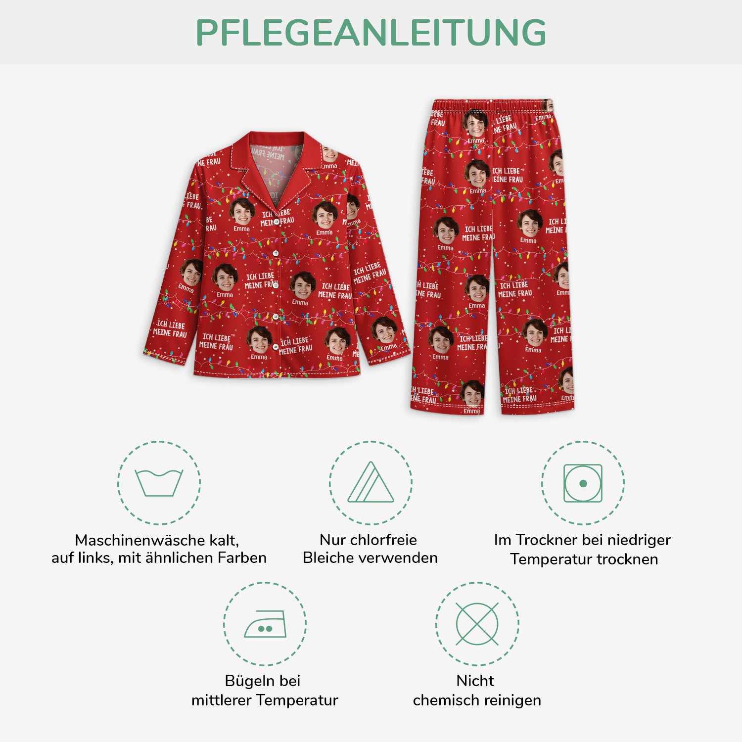5905VGE4 ich liebe meinen mann meine frau personalisierte pyjama_ paare weihnachten 5905V8HAG