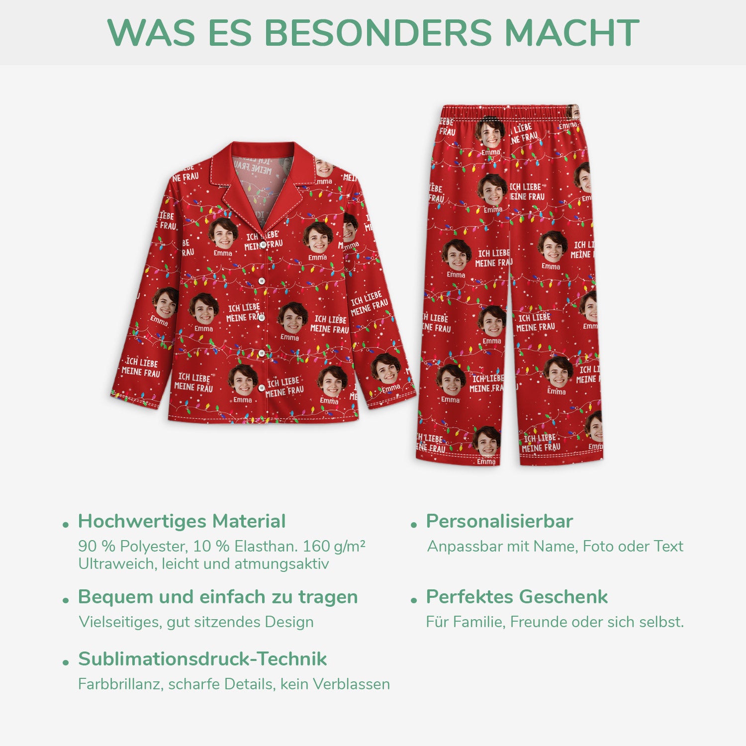 5905VGE5 ich liebe meinen mann meine frau personalisierte pyjama_ paare weihnachten 5905V8HAG
