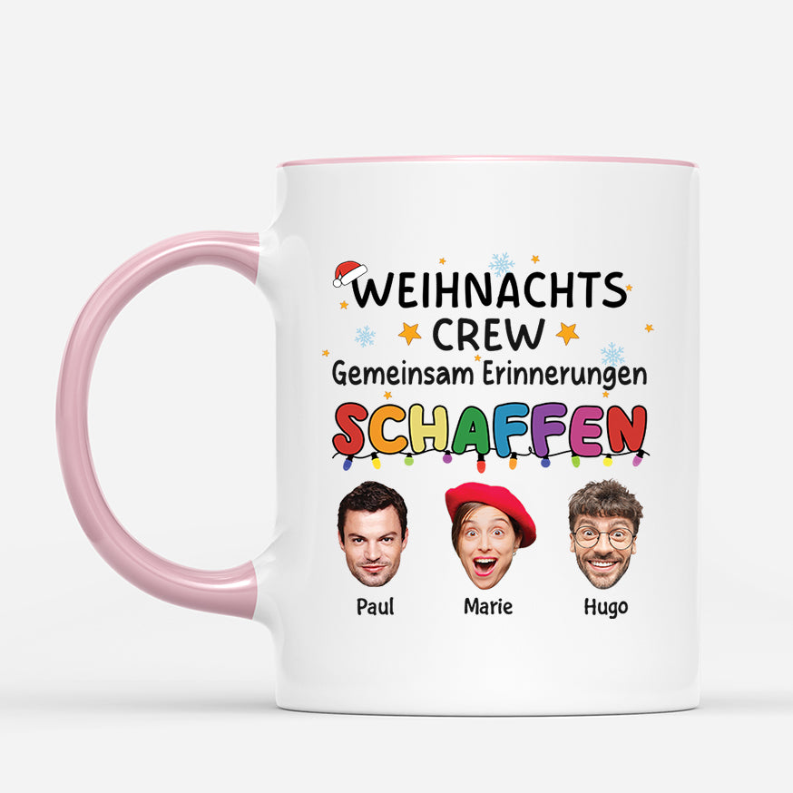5912MGE2 weihnachts crew gemeinsam erinnerungen schaffen personalisierte tassen freundinnen_ mit gesicht 5912M