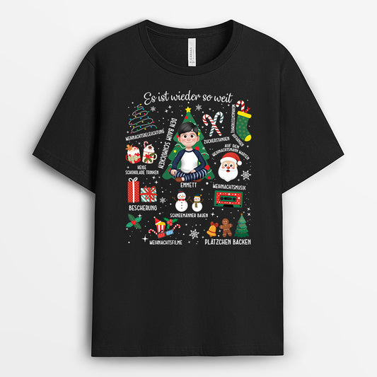 5922AGE2 die weihnachtszeit ist da personalisiertes weihnachts shirt_ damen und herren 5922ATVMA