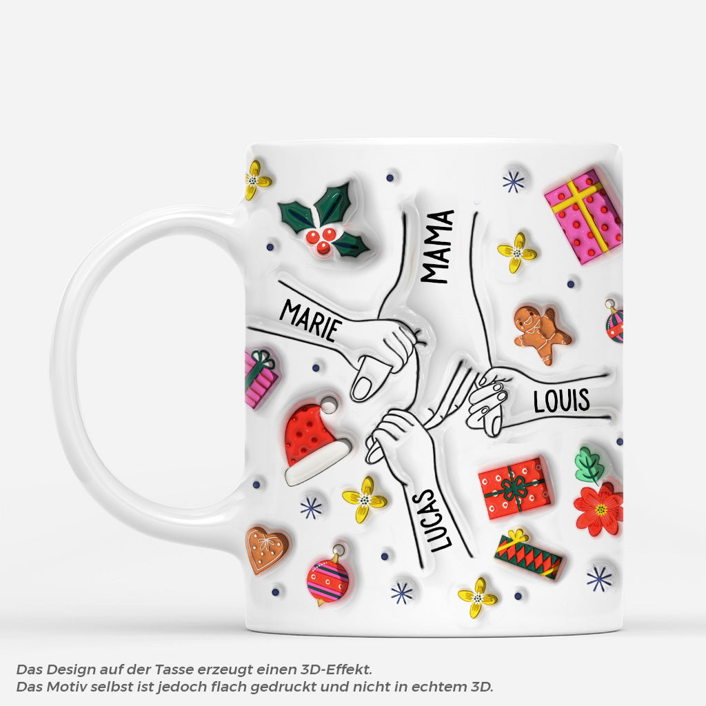 5926MGE1 3d druck effekt hand in hand weihnachtstasse personalisiert_ mama oma 5926MKZAA