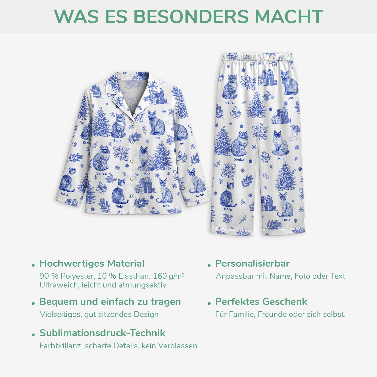 5938VGE5 katze toile de jouy personalisierte pyjama_s 5938V6ZMD