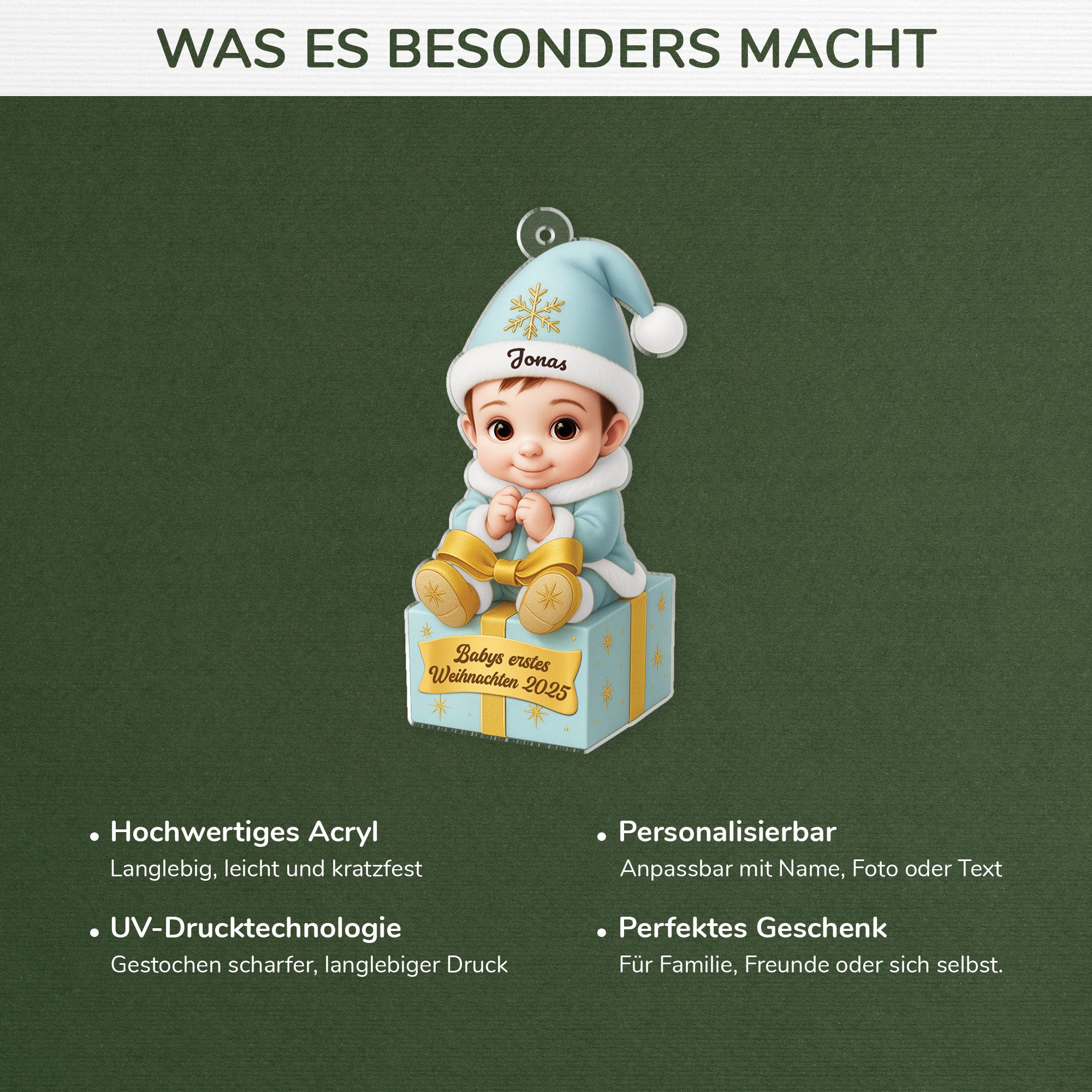 5939OGE4 3d druck effekt erstes weihnachten personalisierter weihnachtsschmuck_ acryl zur geburt eines babys 5939O3HMK