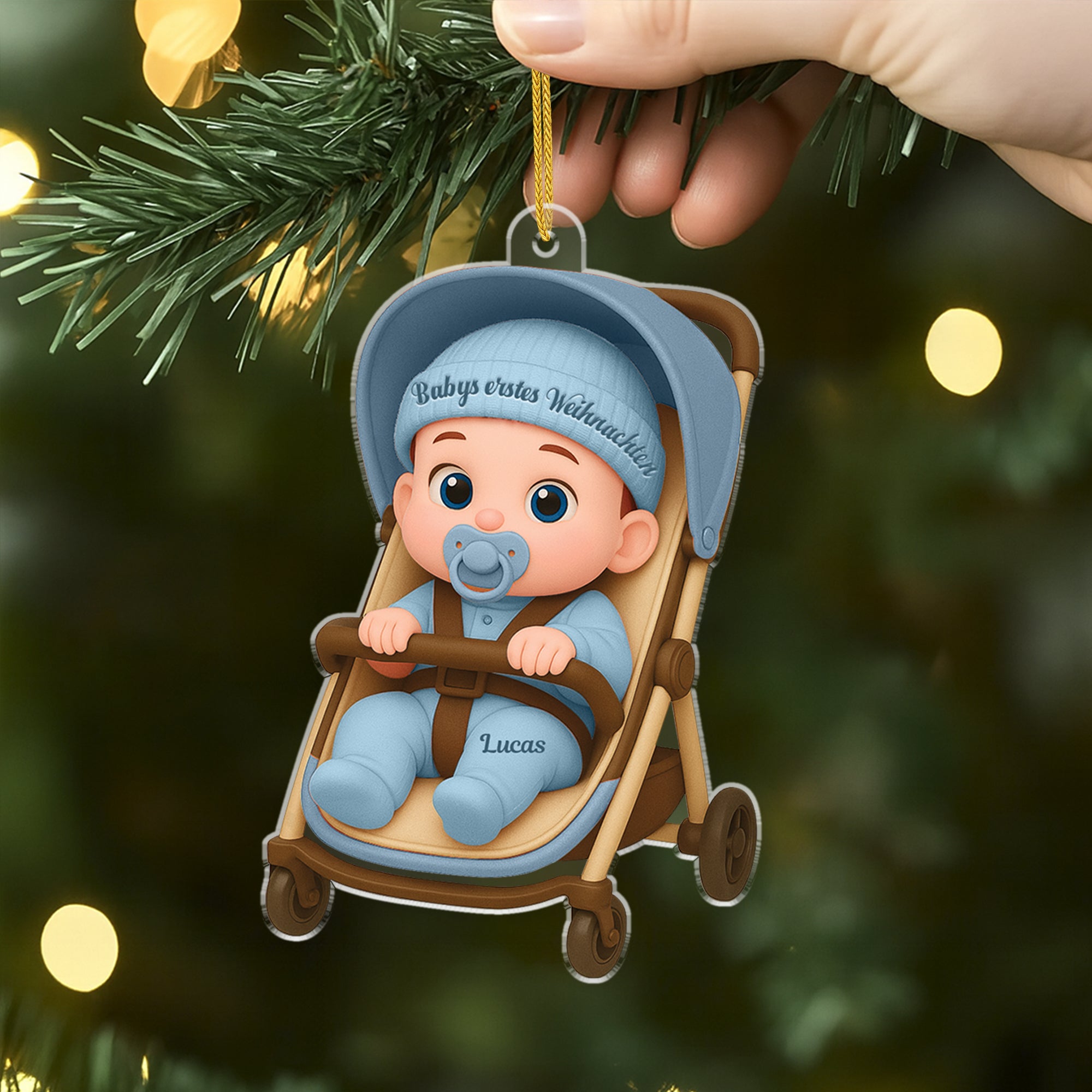 5941OGE2 3d druck effekt frohe weihnachten personalisierter weihnachtsschmuck_ acryl zur geburt eines babys 5941O8TZK