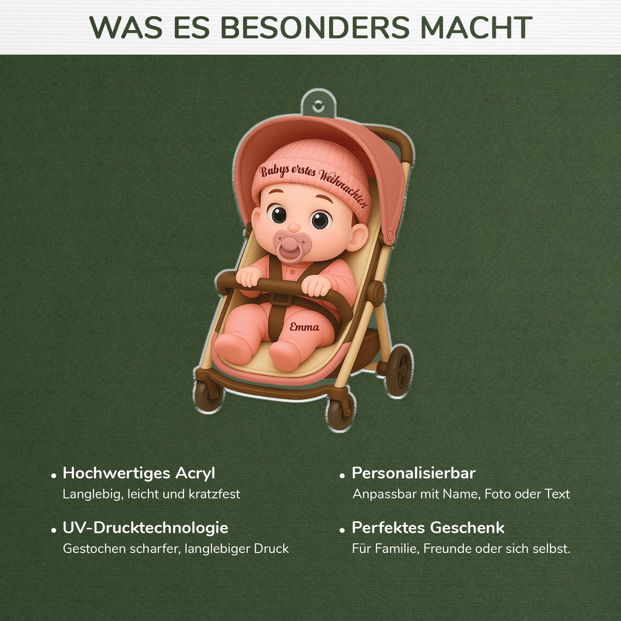 5941OGE4 3d druck effekt frohe weihnachten personalisierter weihnachtsschmuck_ acryl zur geburt eines babys 5941O8TZK