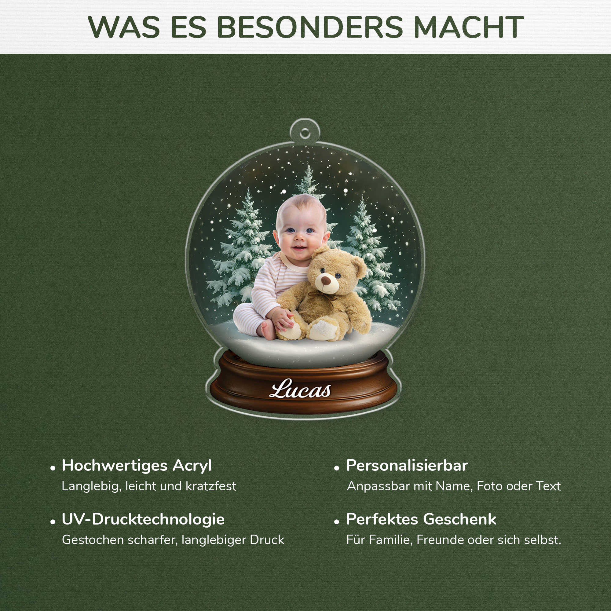 5942OGE4 3d druck effekt weihnachtskugel mit namen personalisierter weihnachtsschmuck_ acryl kind mit foto 5942O3QQK