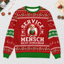 5943WGE2 service mensch nicht streicheln weihnachtspullover hund personalisiert 5943WKKNC