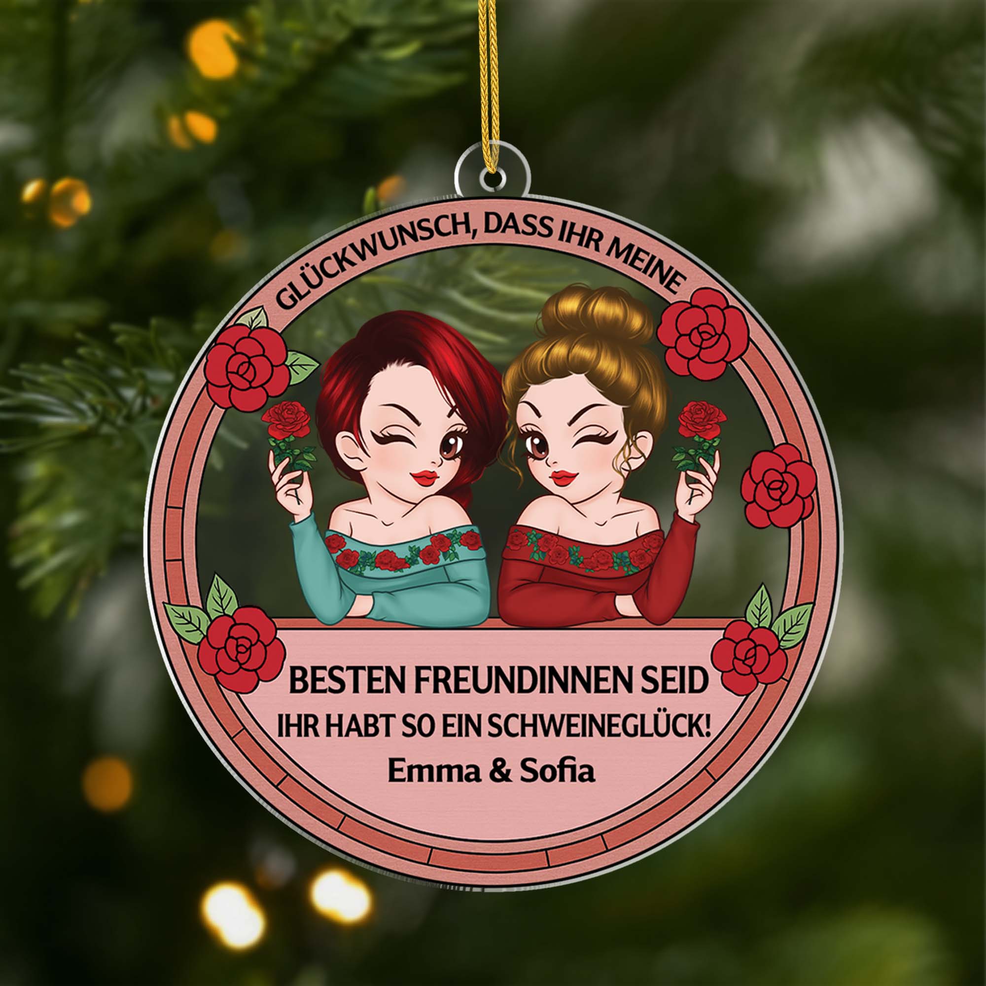 5948OGE1 gluckwunsch du bist meine beste freundin personalisierte acryl ornamente beste freundin 5948OKZTA