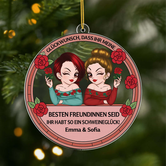 5948OGE1 gluckwunsch du bist meine beste freundin personalisierte acryl ornamente beste freundin 5948OKZTA