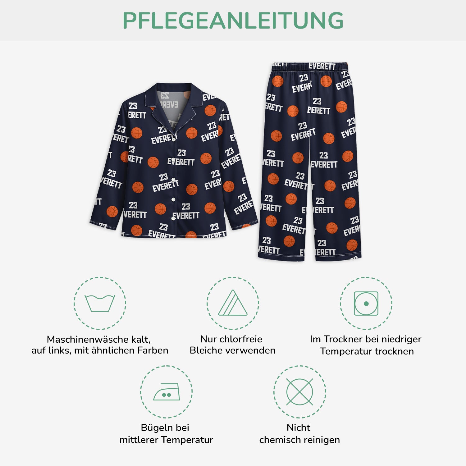 5956VGE4 sportarten personalisierte pyjama damen_ und herren 5956VKTNB